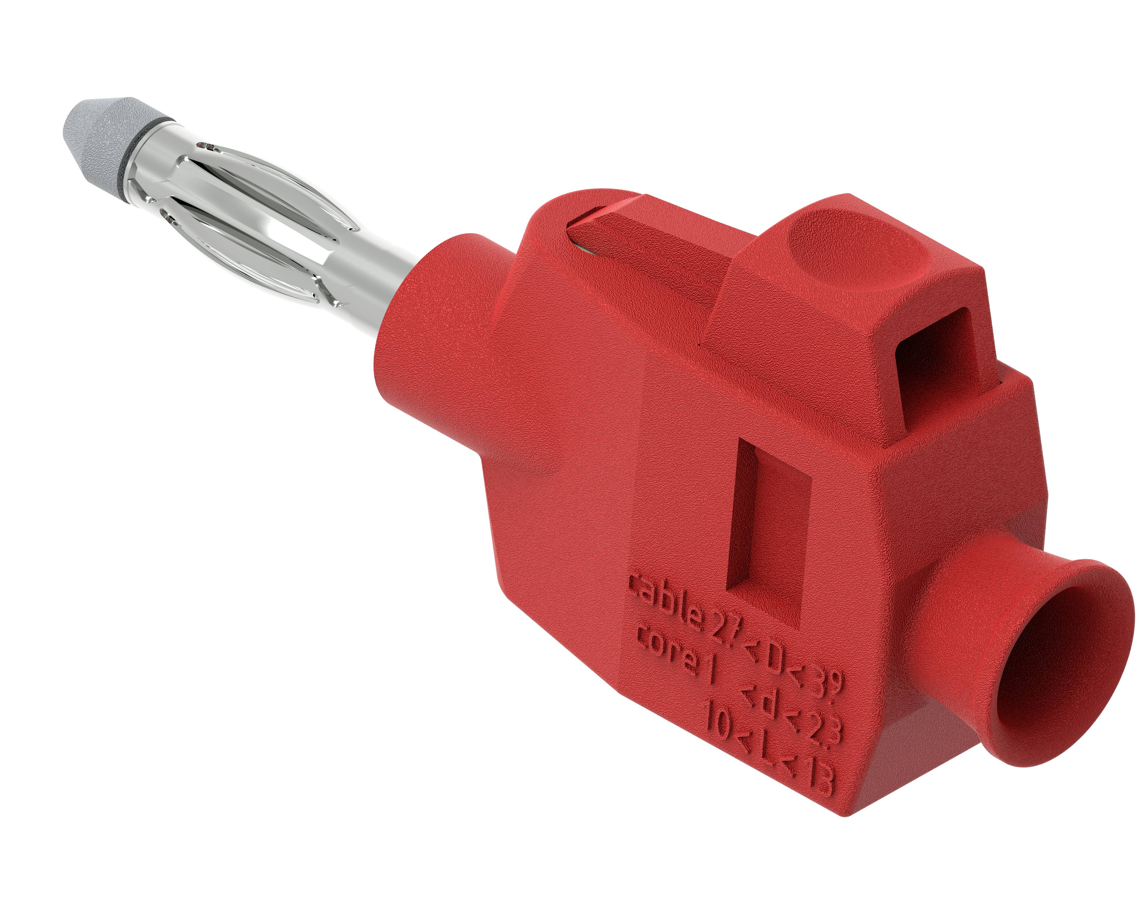 Electro PJP 1064-PRO-CD1-R Jack plug Plug, straight Pin diameter: 4 mm Red 1 pc(s)