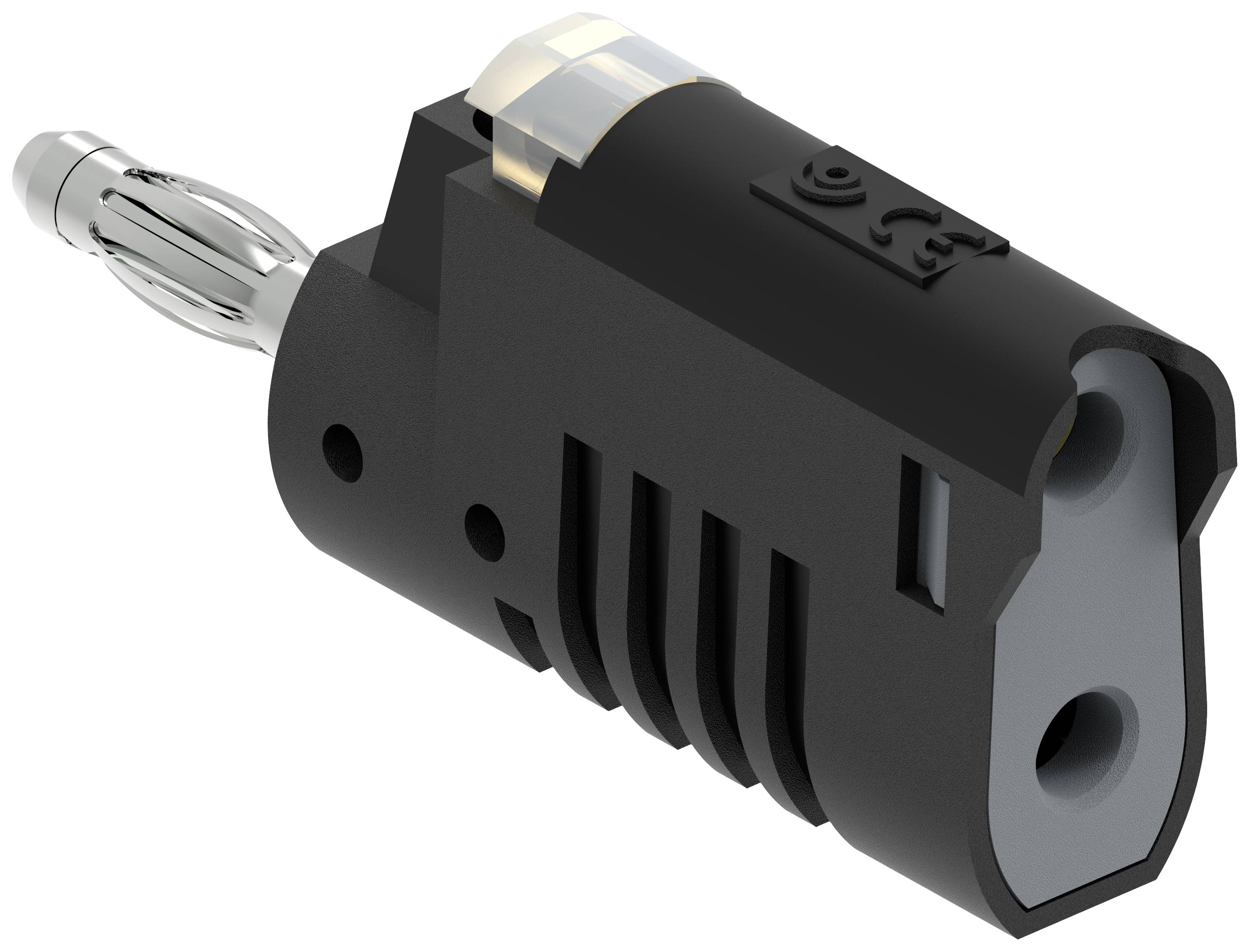 Electro PJP 1087-CD1-N Jack plug Plug, straight Pin diameter: 4 mm Black 1 pc(s)