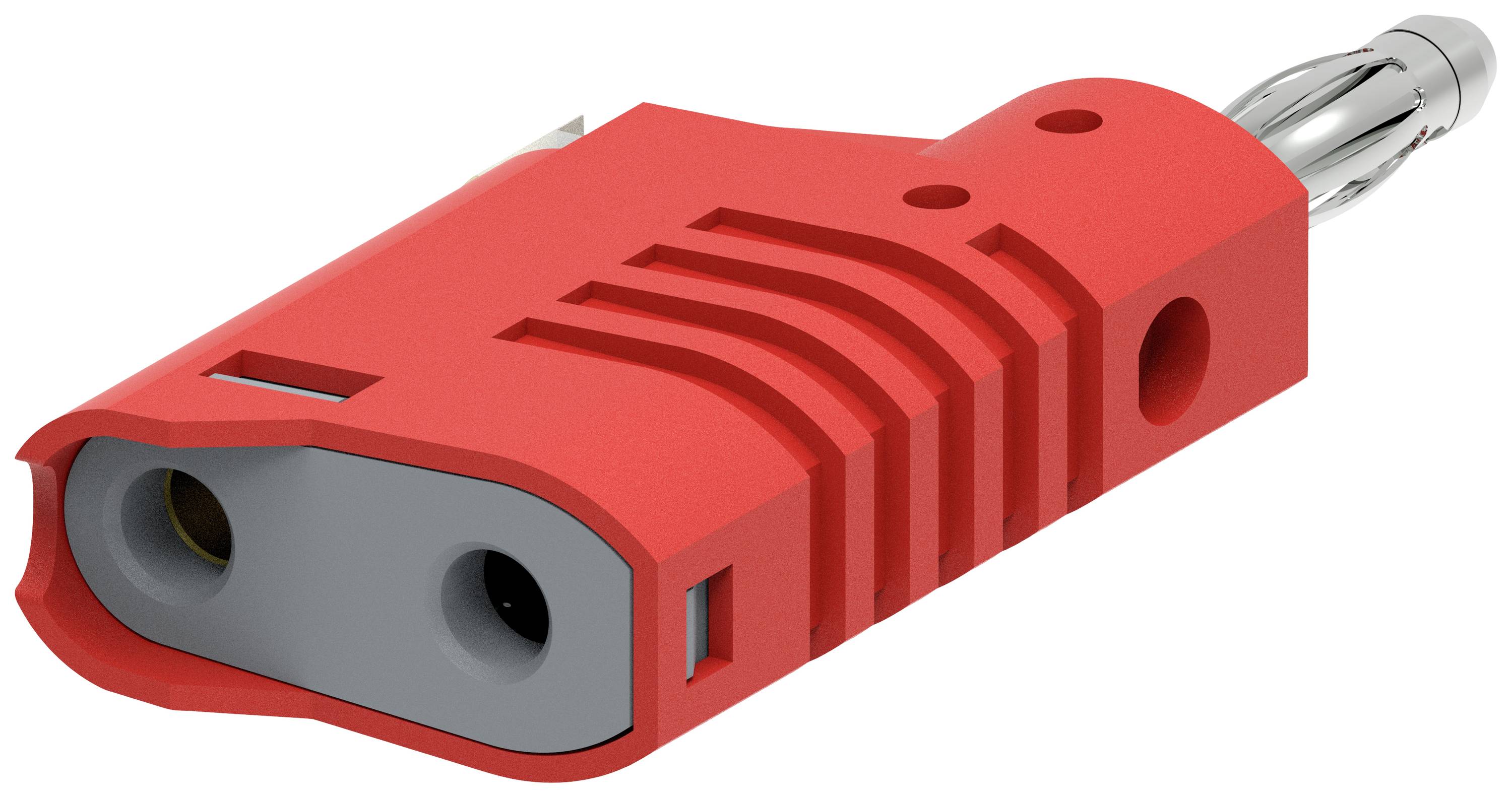 Electro PJP 1087-CD1-R Jack plug Plug, straight Pin diameter: 4 mm Red 1 pc(s)