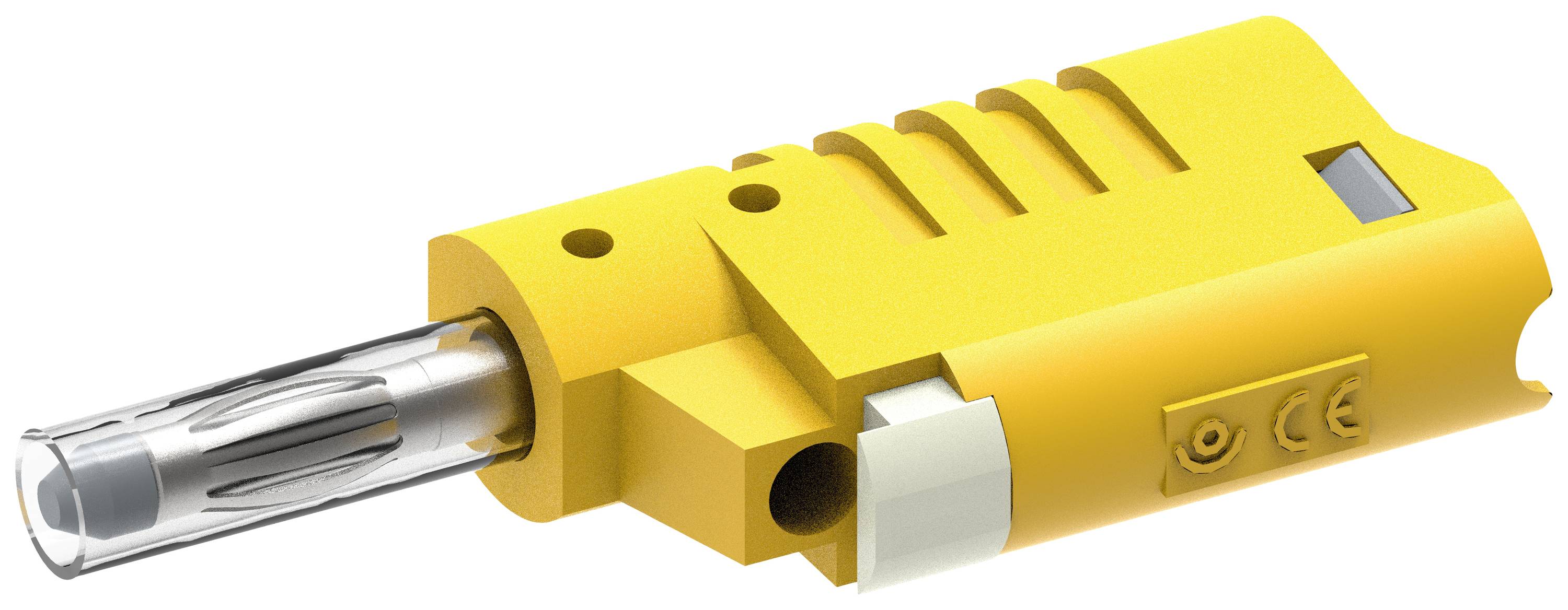 Electro PJP 1089-CD1-J Jack plug Plug, straight Pin diameter: 4 mm Yellow 1 pc(s)