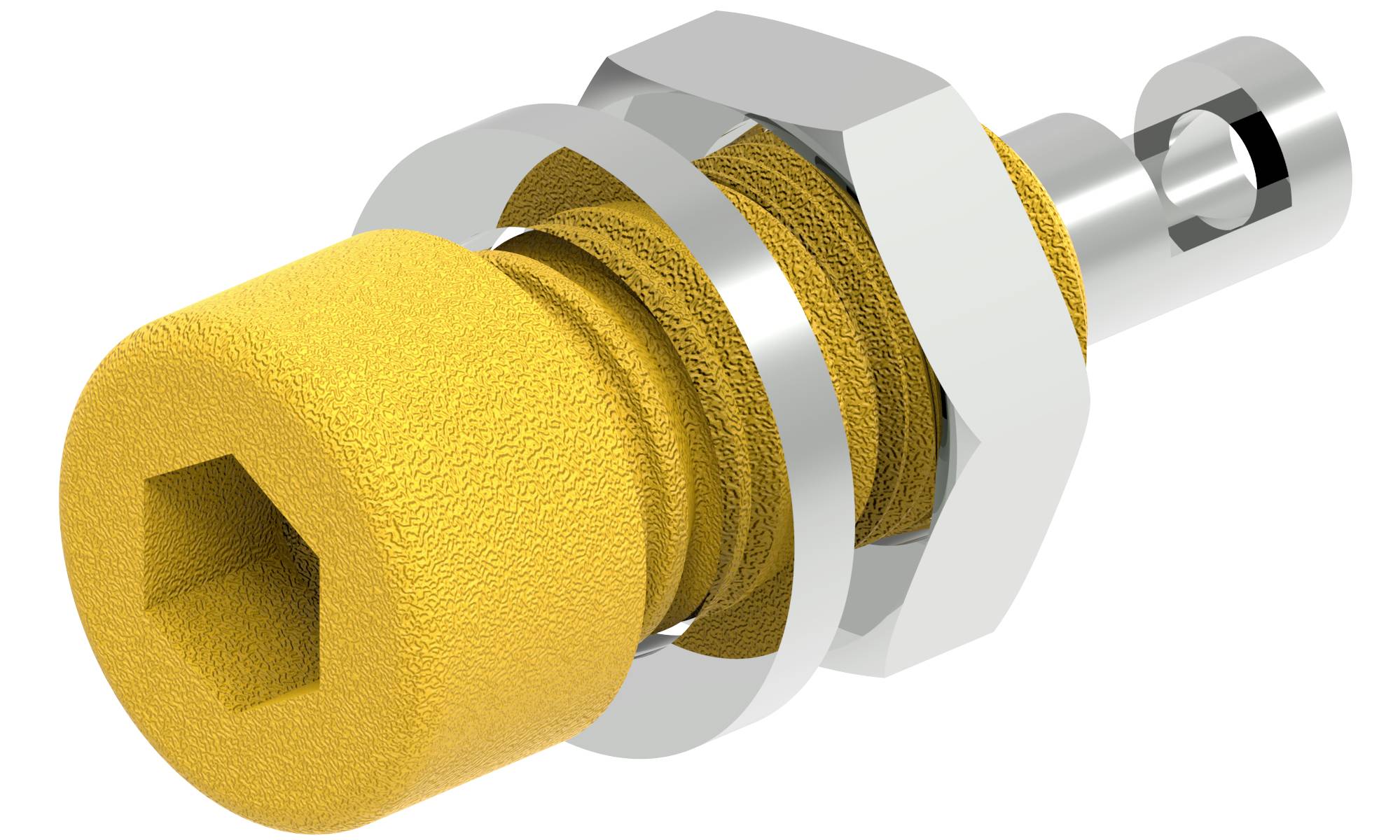 Electro PJP 224-M5-C-CD1-J Jack socket Pin diameter: 2 mm Yellow