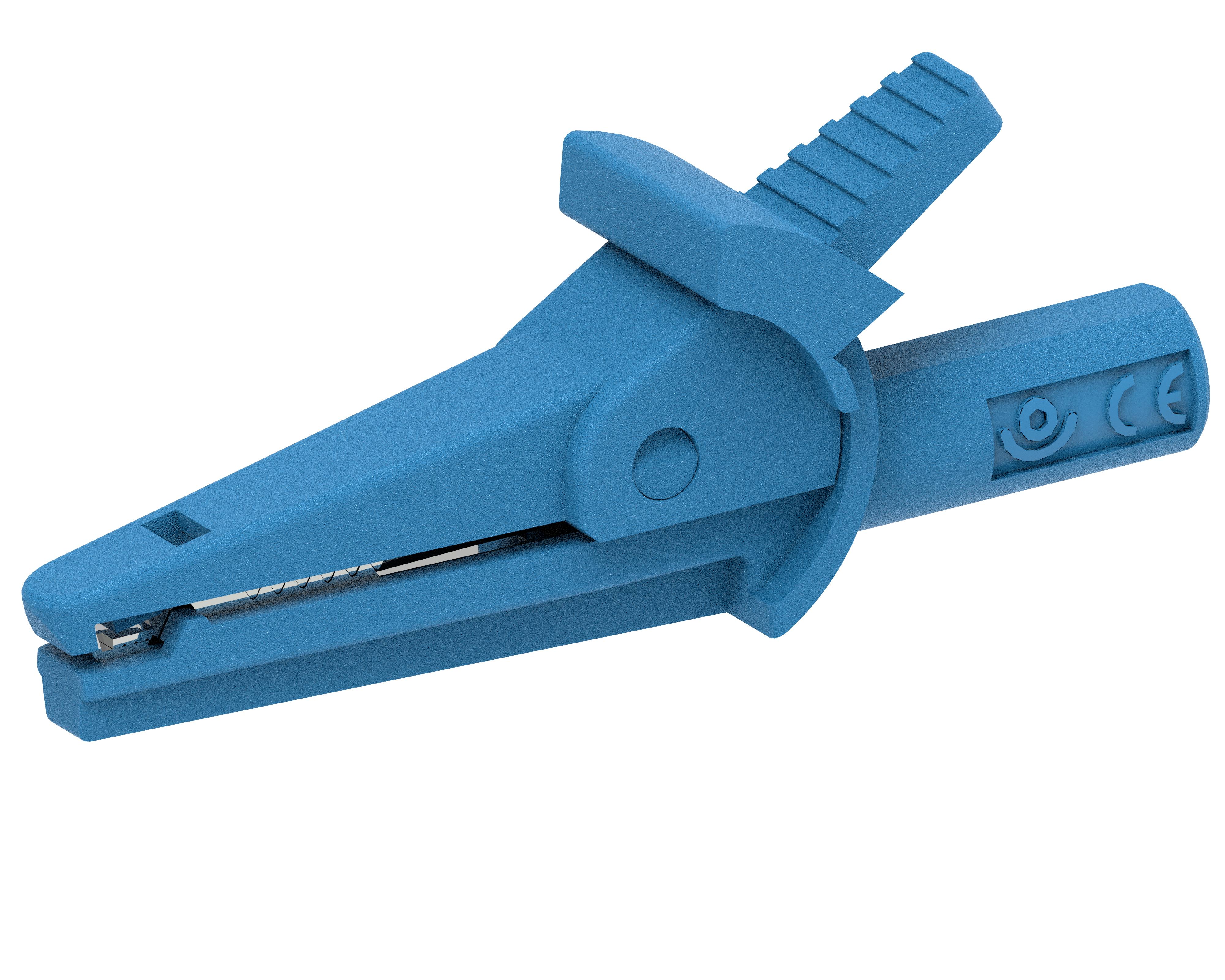 Electro PJP 5002-IEC-d4-CD1-Bl Alligator clip Blue Max. clamping range: 9 mm Length: 51 mm 1 pc(s)