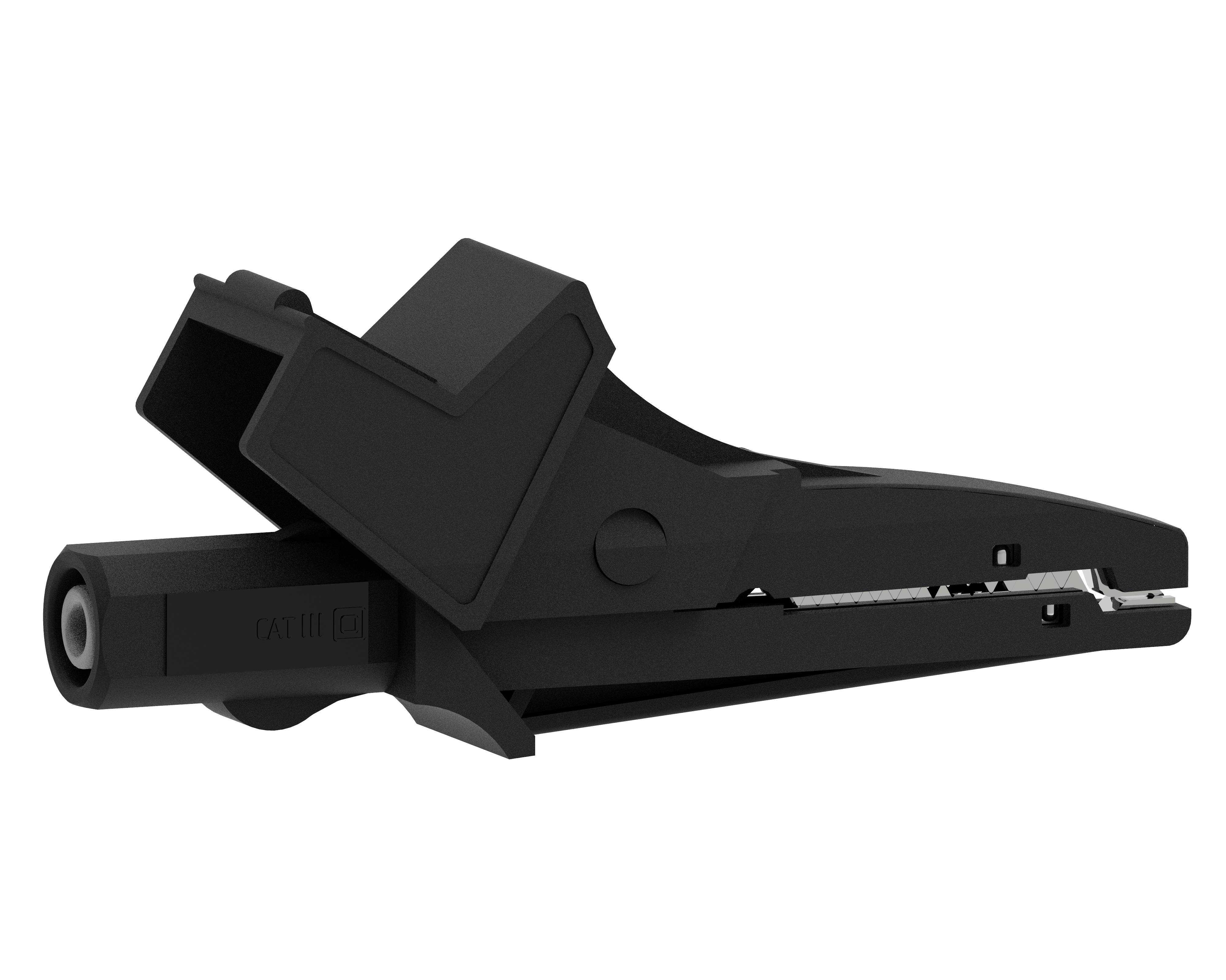 Electro PJP 5004/LM-IEC-CD1-N Alligator clip Black Max. clamping range: 13 mm Length: 91 mm 1 pc(s)