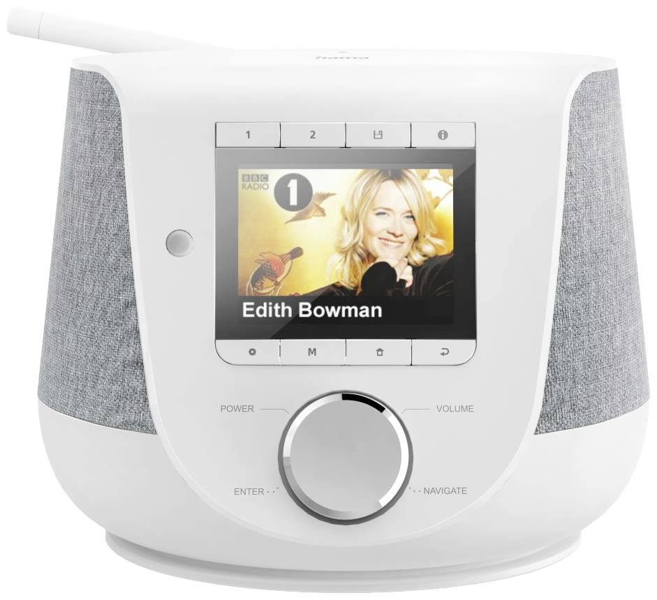 Hama DIR3200SBT Desk radio Internet, DAB+, DAB, FM Bluetooth, USB, Wi-Fi, Internet radio White