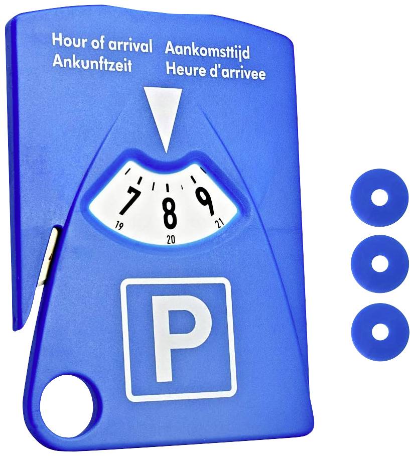 IWH 7417 Parking disc 153 mm x 100 mm x 4 mm incl. ice scraper, incl. shopping trolley token