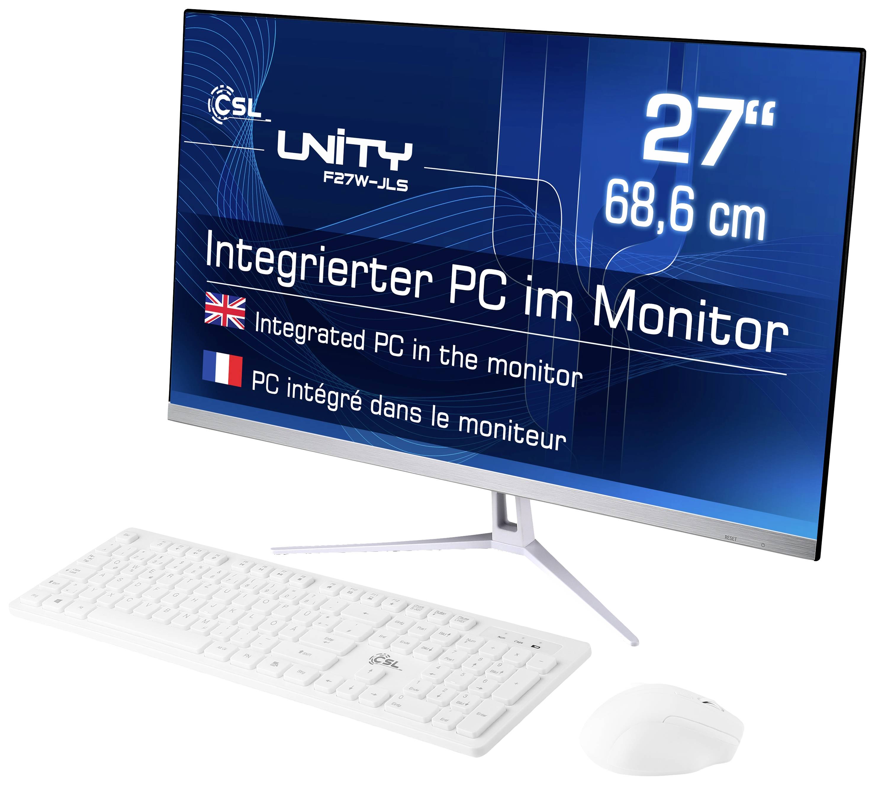 CSL Computer All-in-one PC Unity F27W-JLS 68.6 cm (27 inch) Full HDIntel® Pentium®N600016 GB RAM512 GB SSDIntelUHD graphicsWin 11