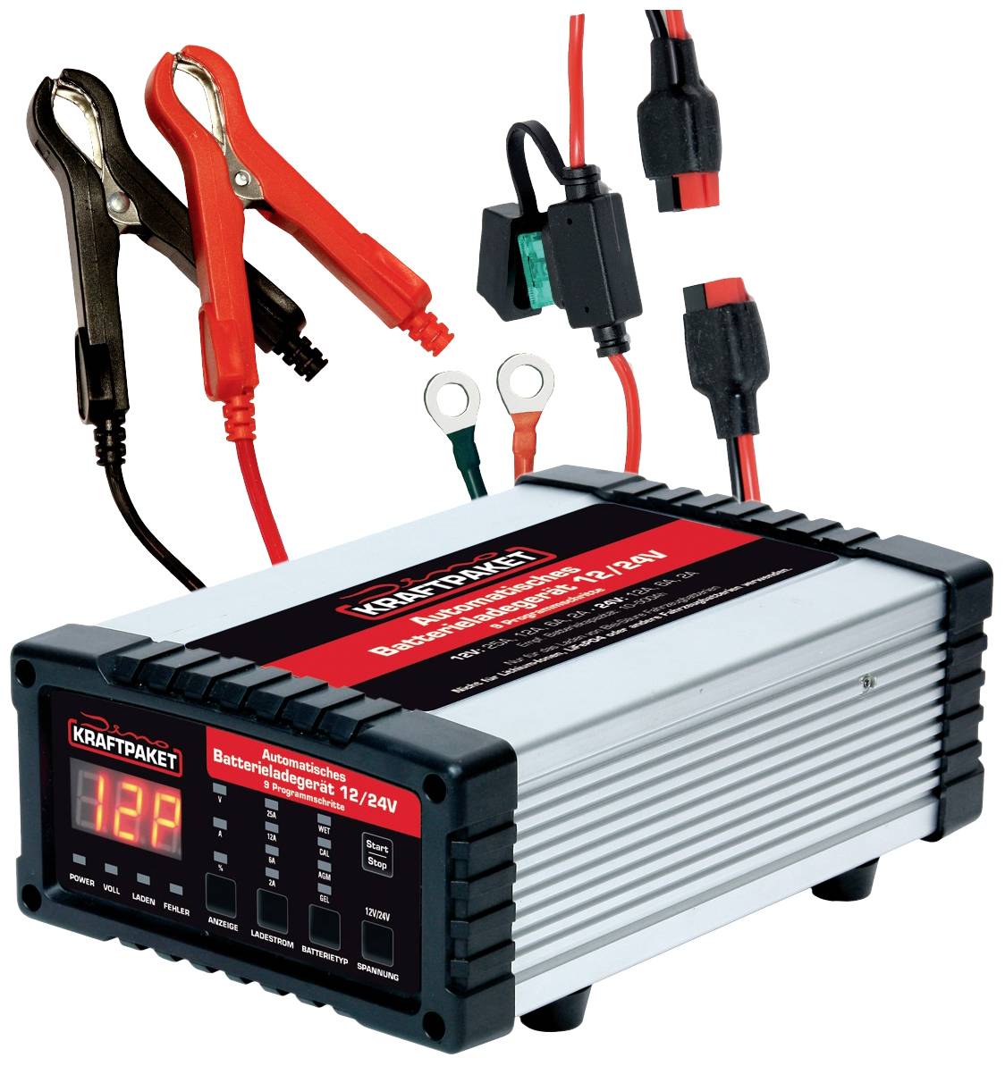 Dino KRAFTPAKET 136340 Charger 12 V, 24 V