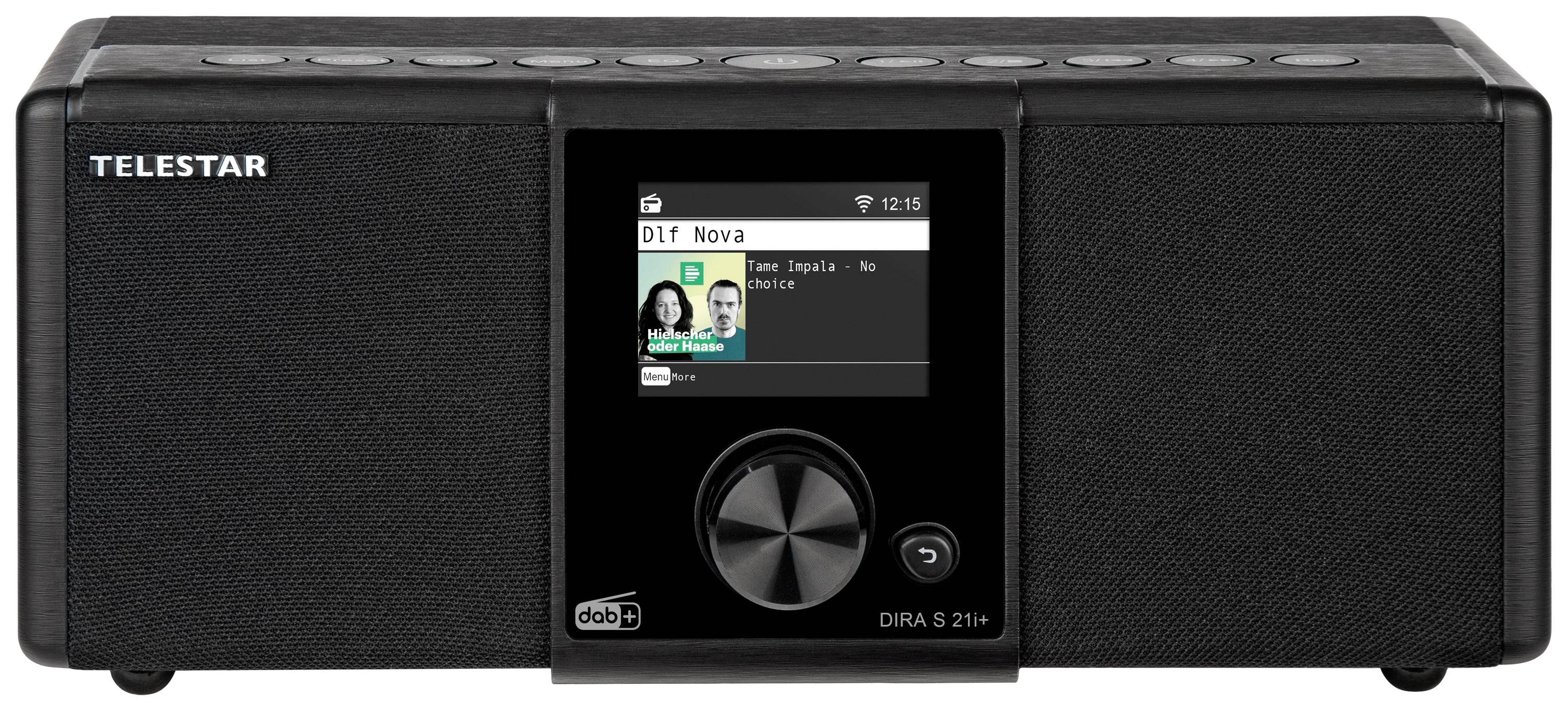 Telestar DIRA S 21i + Internet desk radio Internet, DAB+, FM AUX, Bluetooth, Radio cassette player, USB, Wi-Fi, Internet radio