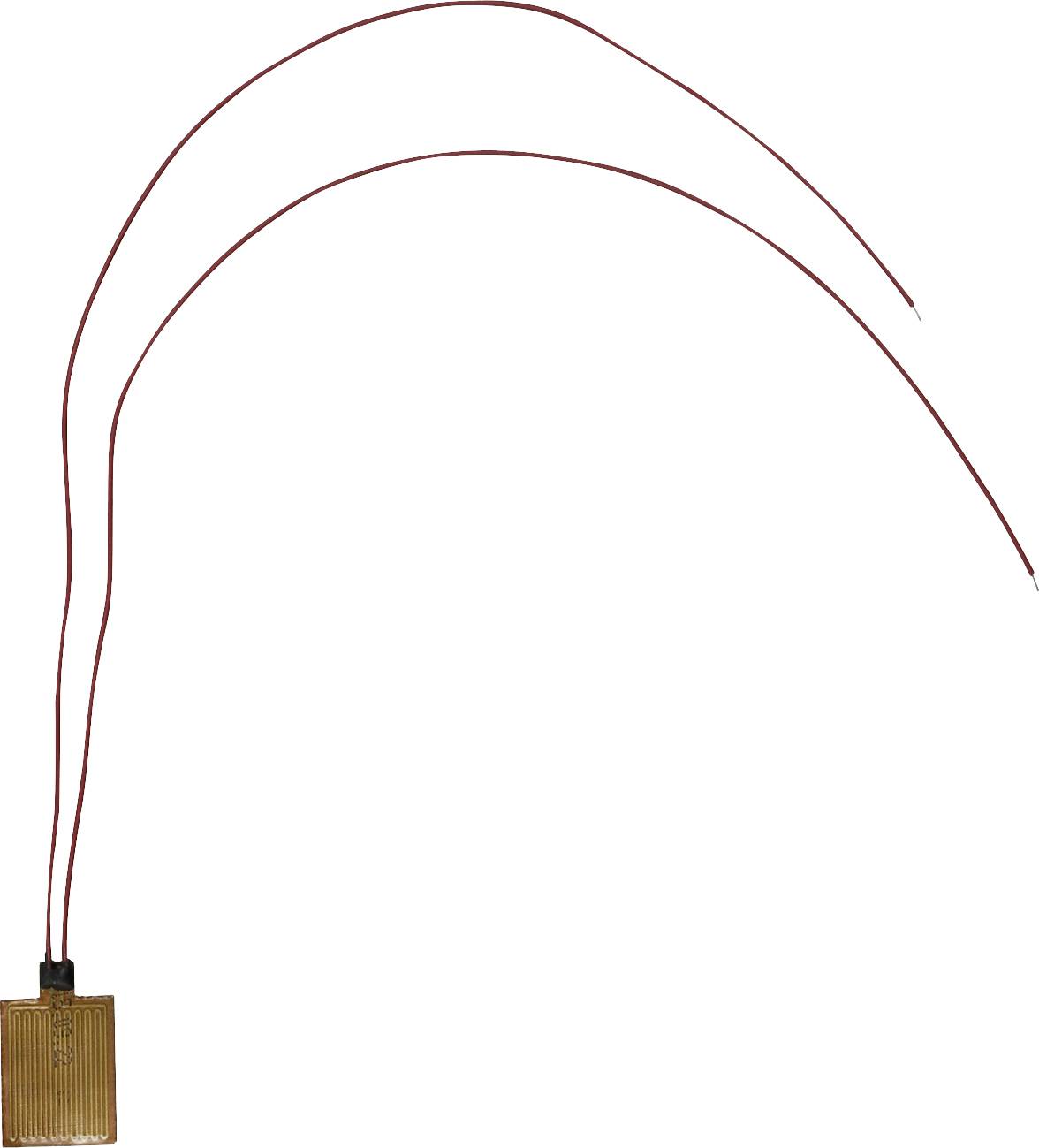 A rectangular heating element with long, thin red cables. Primarily used for generating heat in electronic devices.