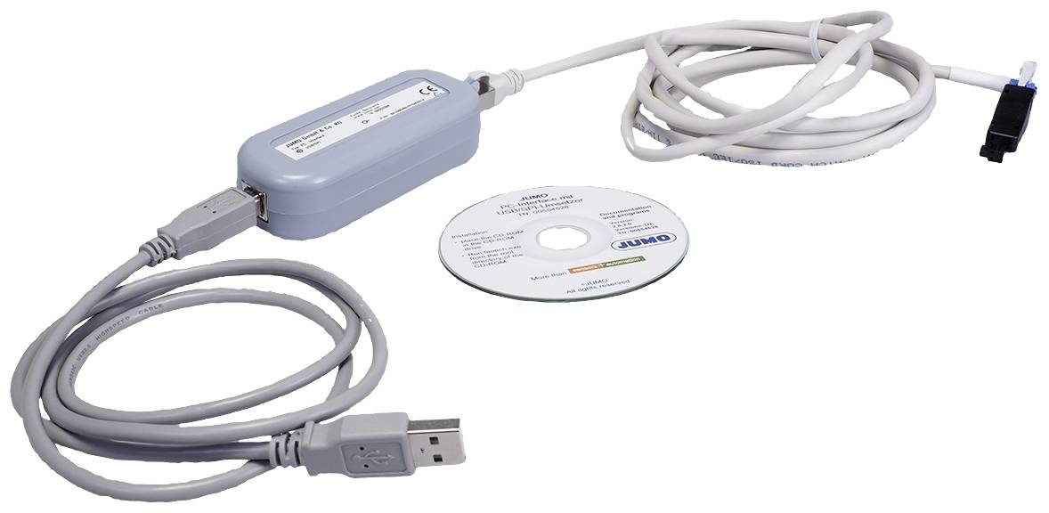 USB adapter with DVD driver. Used for connecting medical devices to computers. Products available from Omron.