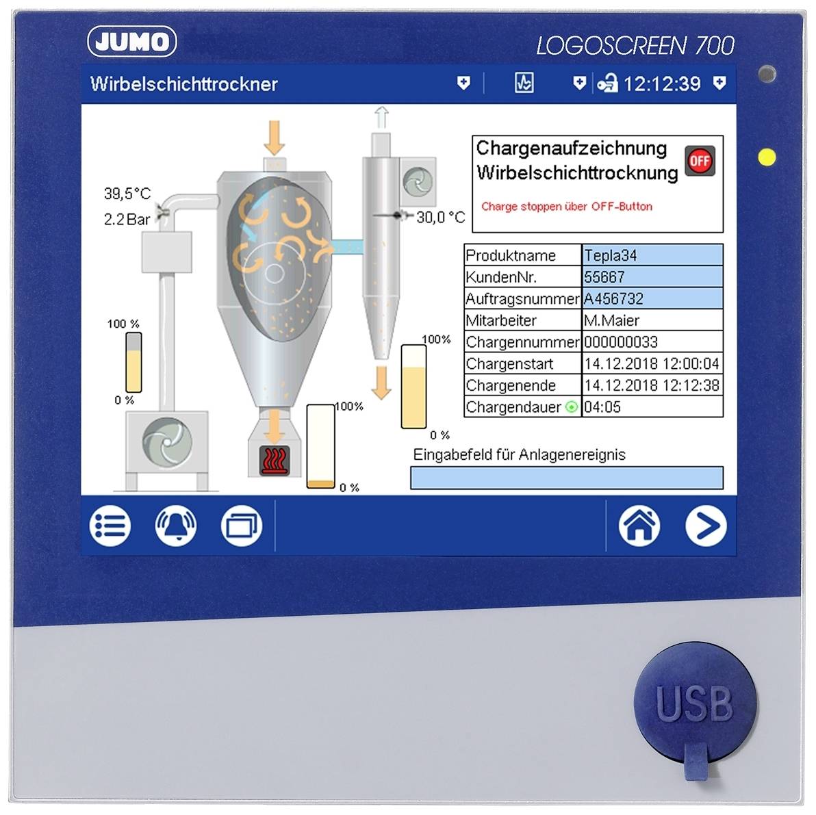 Jumo 00726480 PLC touch panel