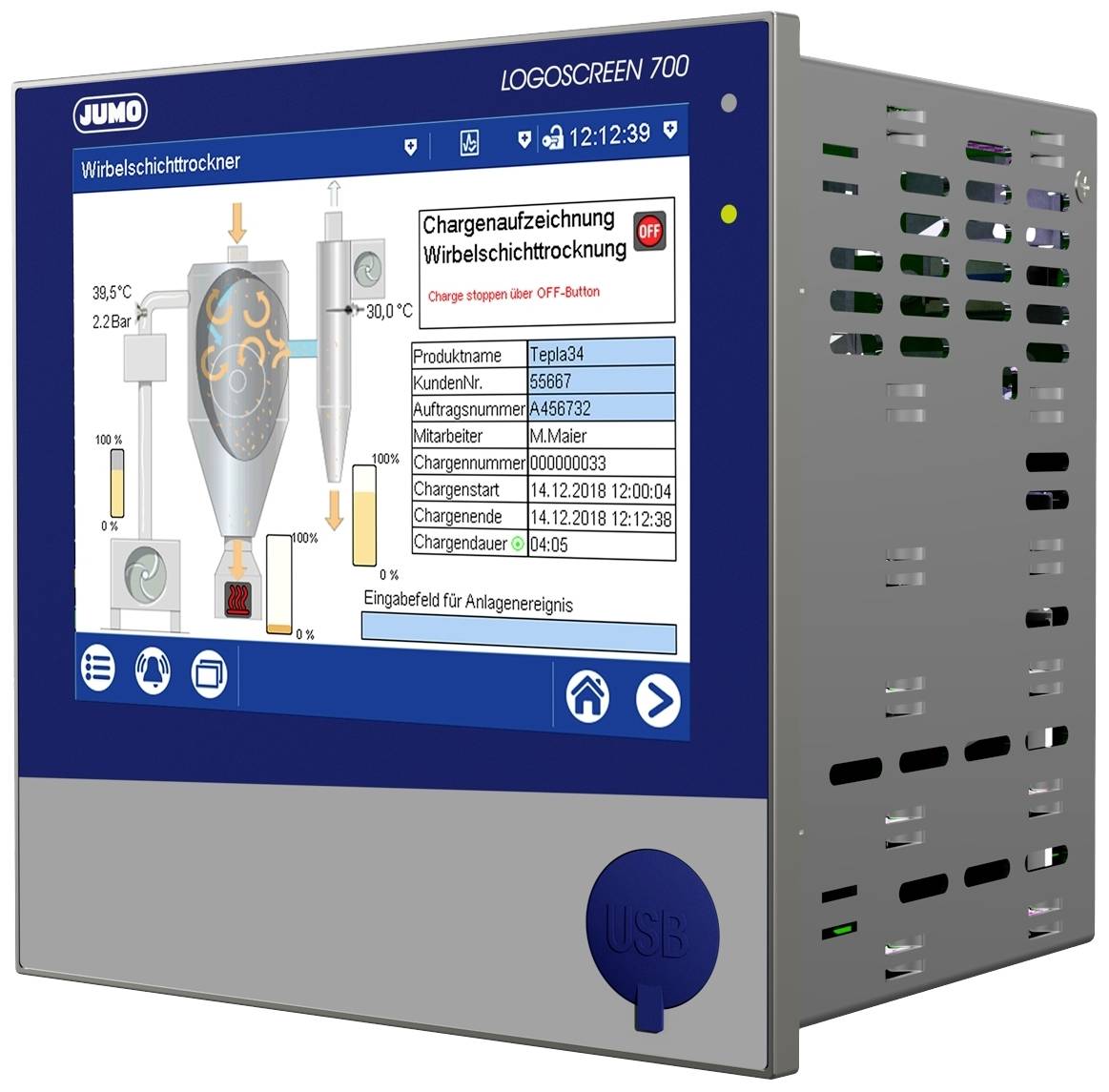 Jumo 00734900 PLC touch panel