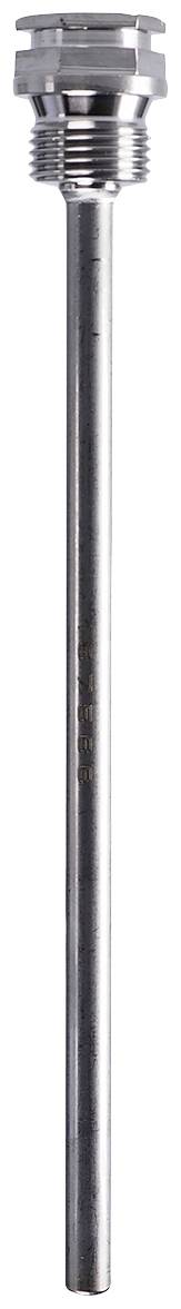 A long metal rod with a threaded connection at the upper end, possibly a pipe or rod for technical applications.