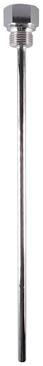 Metal rod-shaped component with threaded connection, likely a measuring probe or sensor for temperature monitoring.