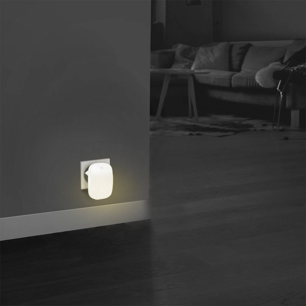 LogiLink LED014 LED014 LED night light (+ twilight sensor) Oval LED (monochrome) Warm white