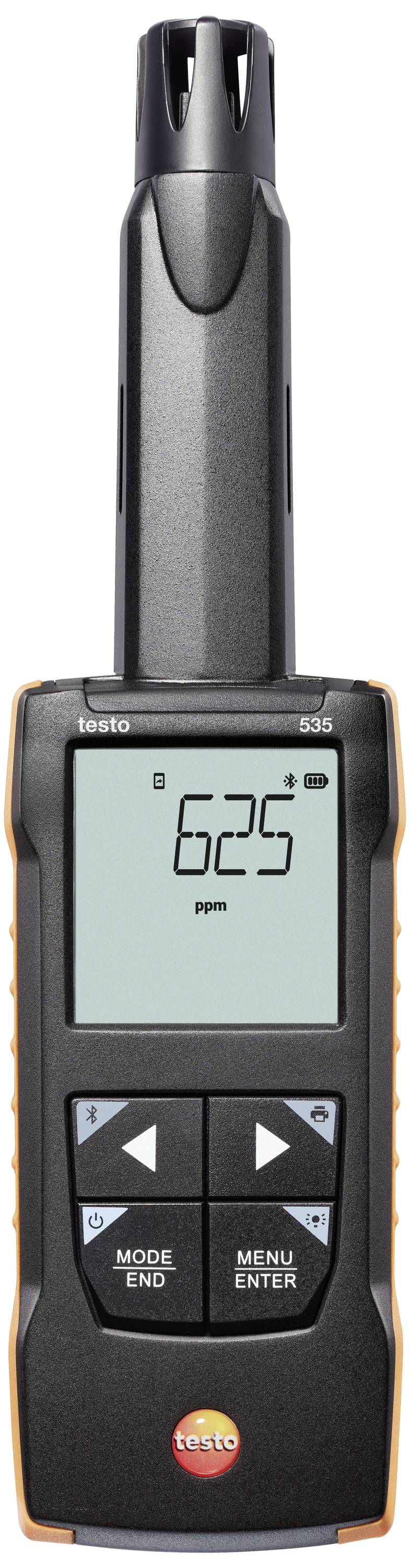 Test device shows 625 ppm on the display.
