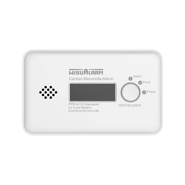 Wisualarm HY-GC20B Carbon monoxide detector incl. 10-year battery battery-powered detects Carbon monoxide