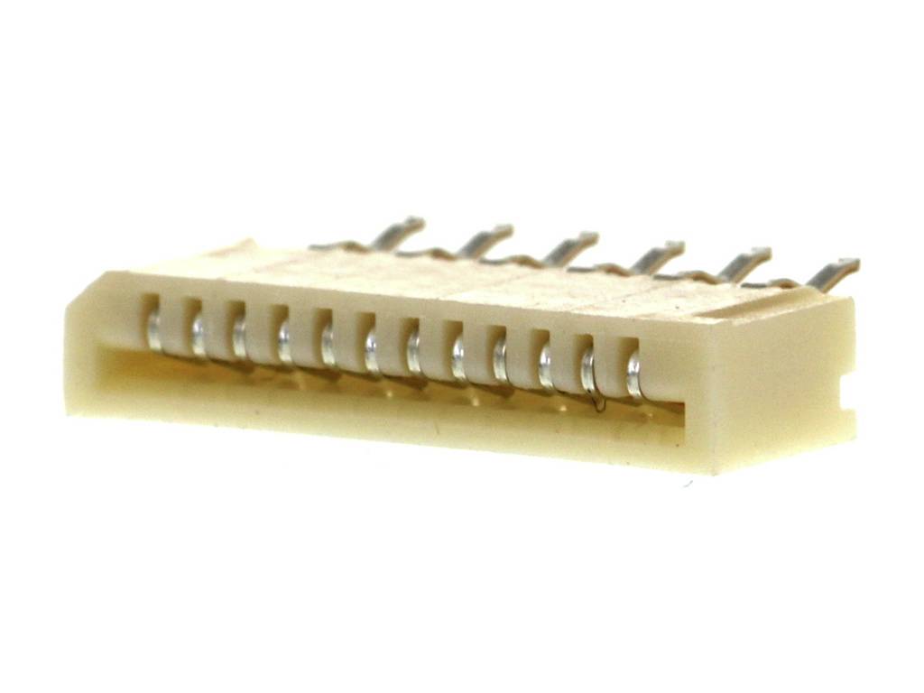 Molex SIL socket (standard) Total number of pins 12 Contact spacing: 1.00 mm 528061210 Tray