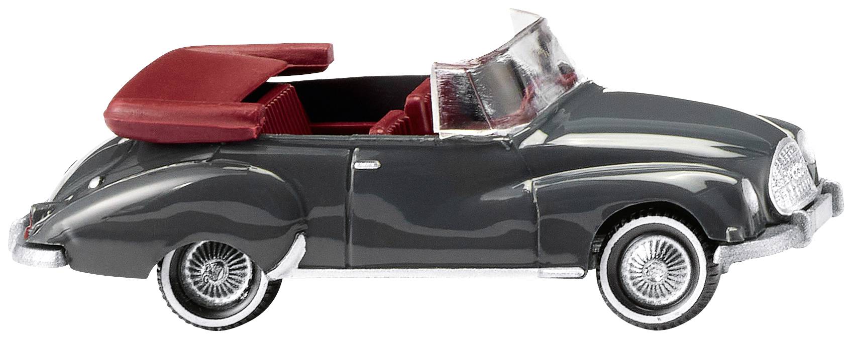 Wiking 0125 03 H0 Car DKW Convertible - iron gray