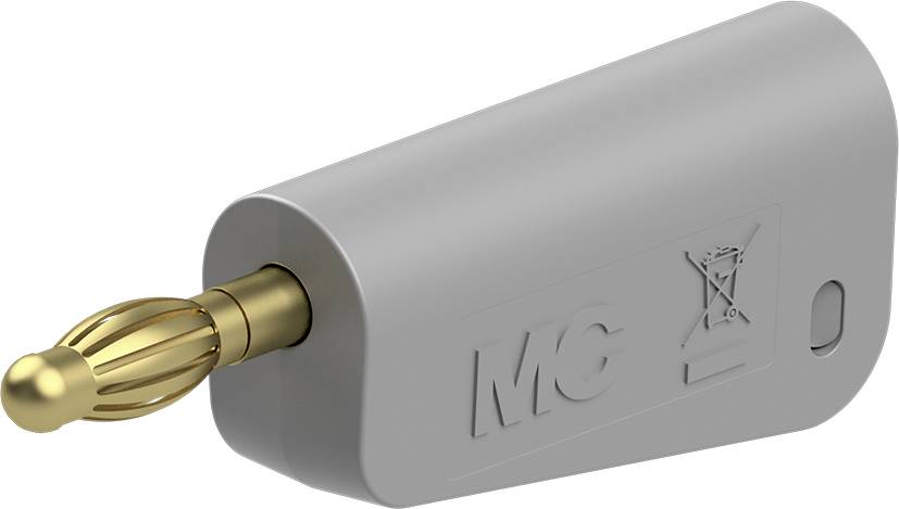 Stäubli LQ-4A-39 Jack plug Plug Pin diameter: 4 mm Grey