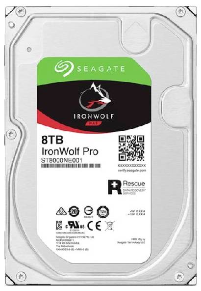 Seagate IronWolf Pro 8 TB 3.5" (8.9 cm) internal HDD SATA III ST8000NT001 Bulk
