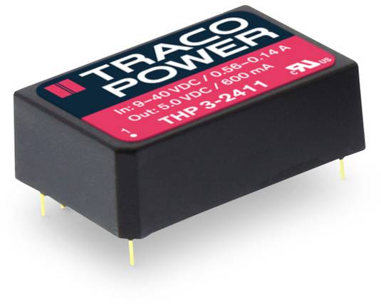 TracoPower THP 3-4822 DC/DC converter (print) 48 V DC 12 V DC, -12 V DC 125 mA 3 W No. of outputs: 2 x Content 1 pc(s)