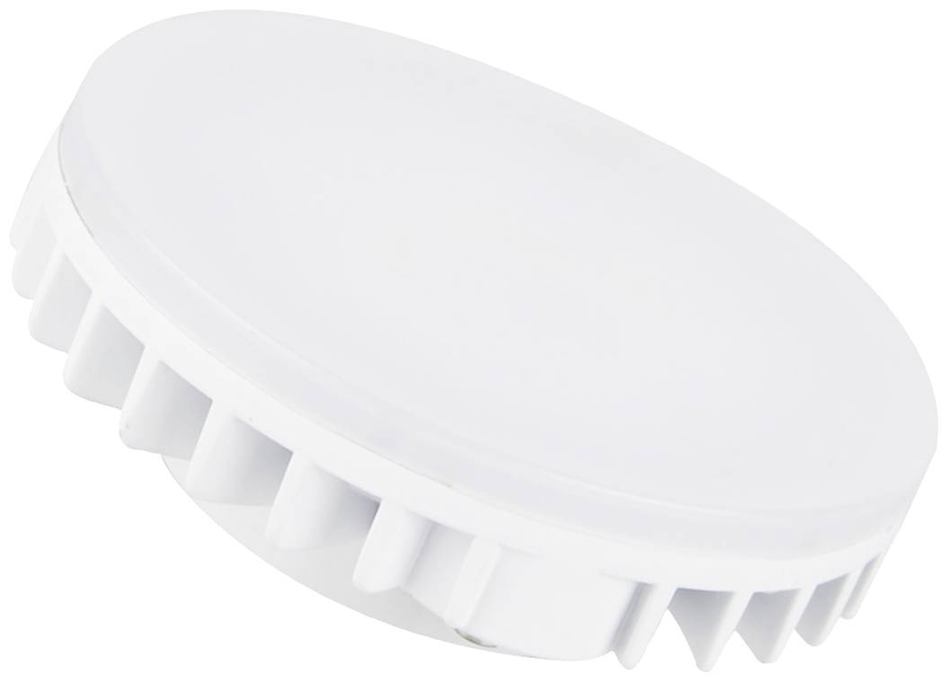 Round, white ceiling light with jagged-edged sides, suitable for a modern living or office interior.