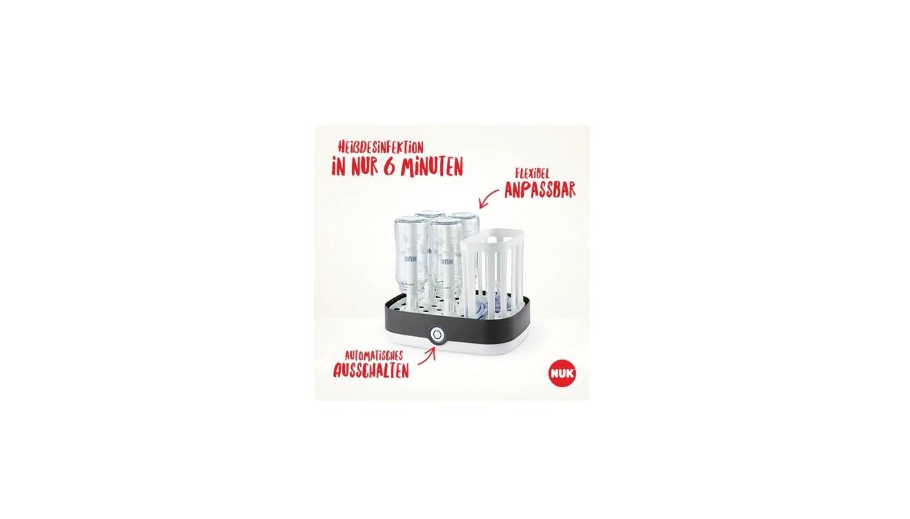 NUK Vario Express Set Bottle steriliser White/black