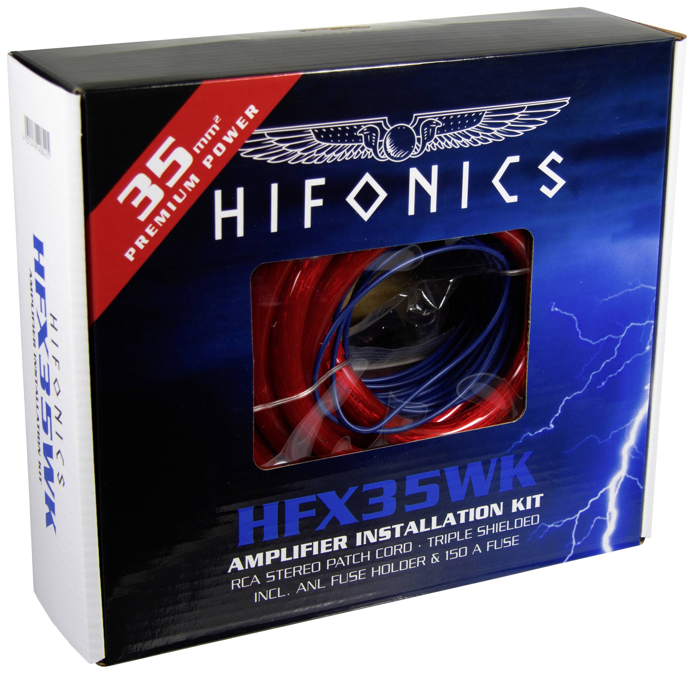 Hifonics Car stereo power cable set 35 mm², 35 mm², 0.5 mm²