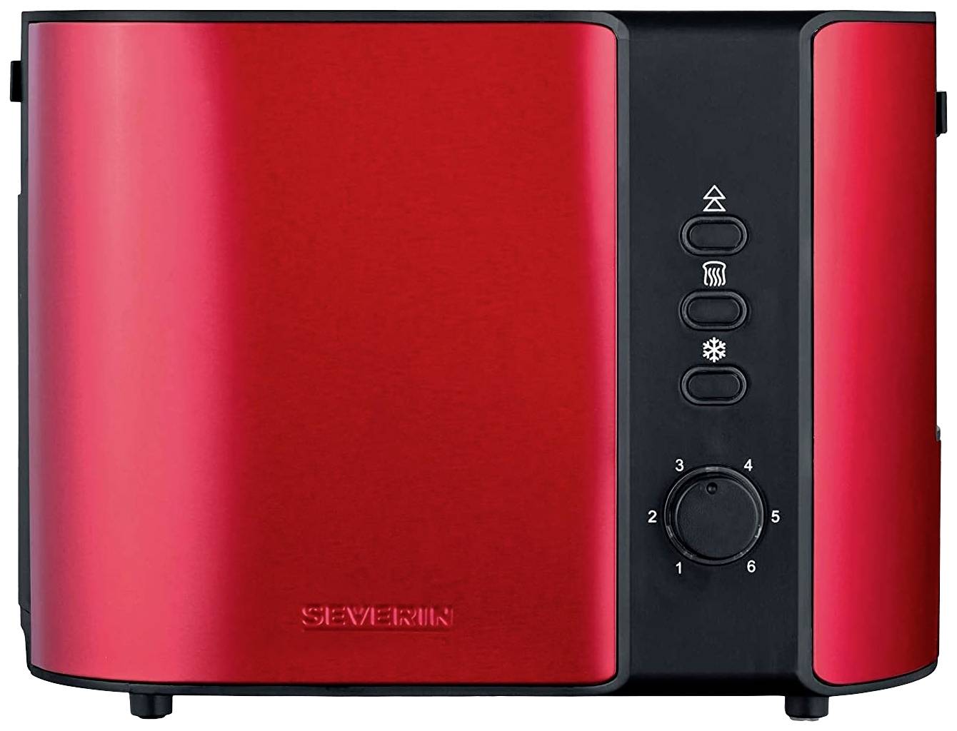 Severin AT 2217 Toaster corded, with home baking attachment Red (metallic), Black