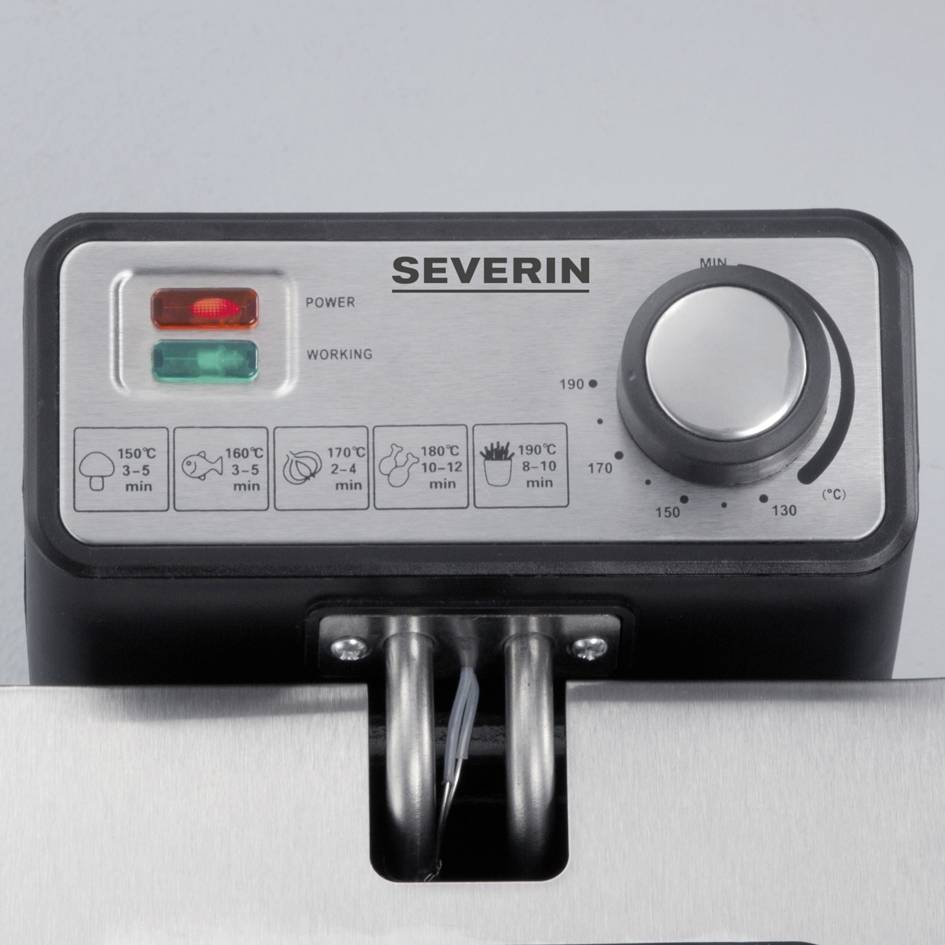 Severin FR 2431 Deep fryer 3 l 2000 W Overheat protection Stainless steel (brushed)