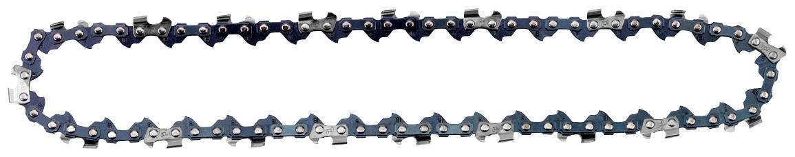 Chainsaw chain in an oval shape, suitable for chainsaws. The chain has sharp teeth for cutting wood.