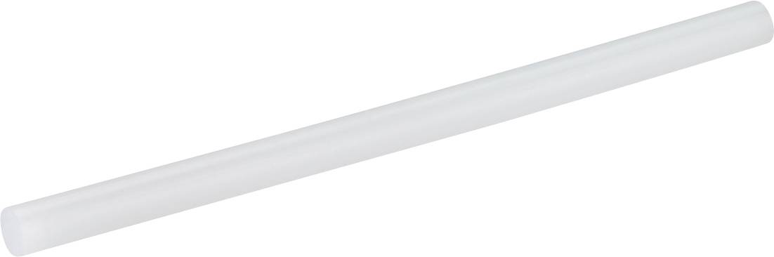 A translucent white cylindrical rod or tube shown diagonally on a plain background.