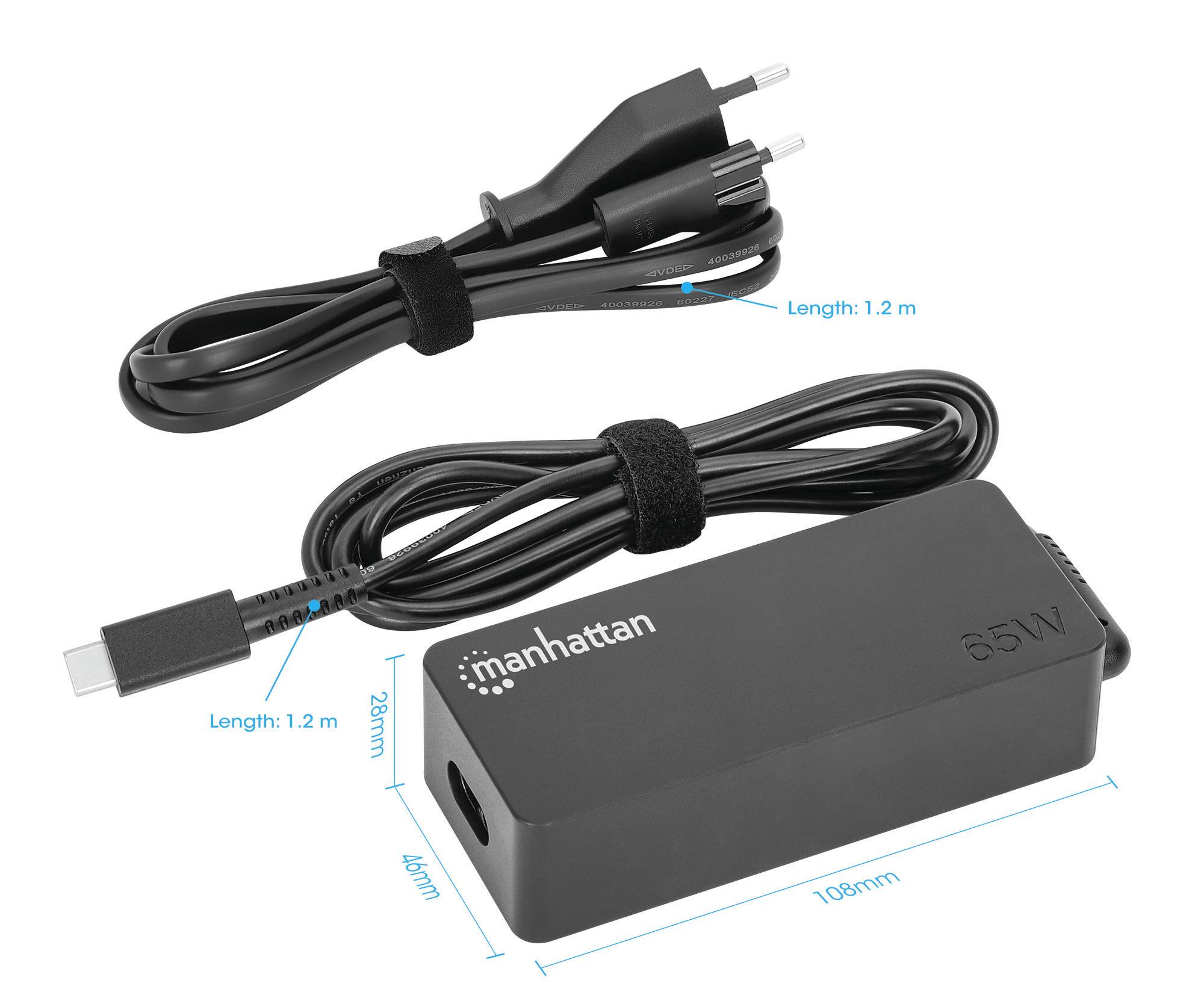 Manhattan USB-C Power Delivery Laptop PSU 3.25 A