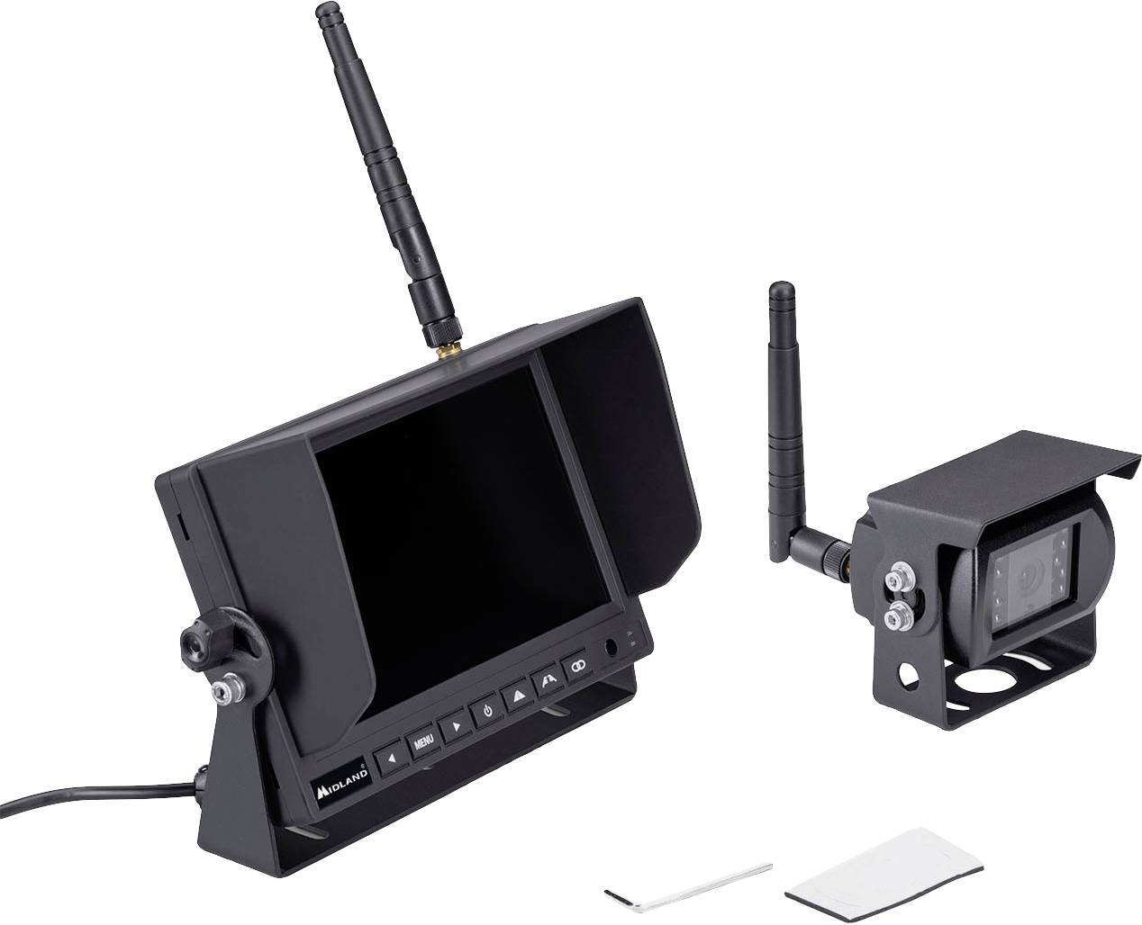 Midland Truck Guardian PRO Wireless reversing camera system 4 cameras, Distance scale lines, IR add-on light, built-in microphone