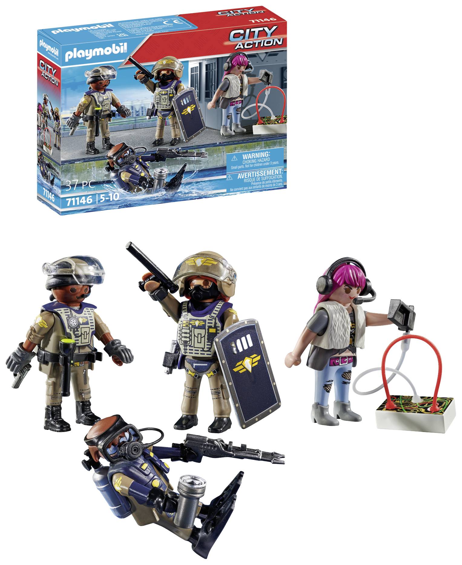 Playmobil® City Action SWAT figure set 71146