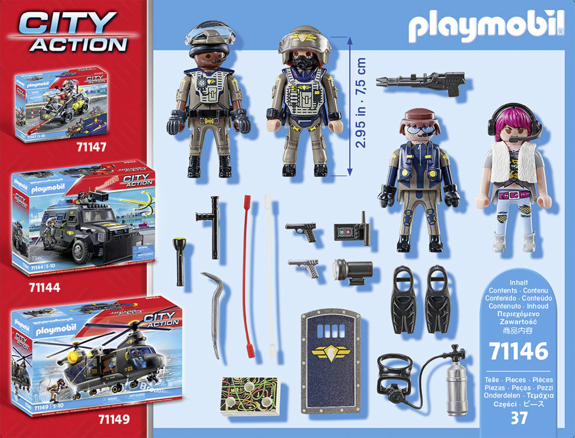 Playmobil® City Action SWAT figure set 71146