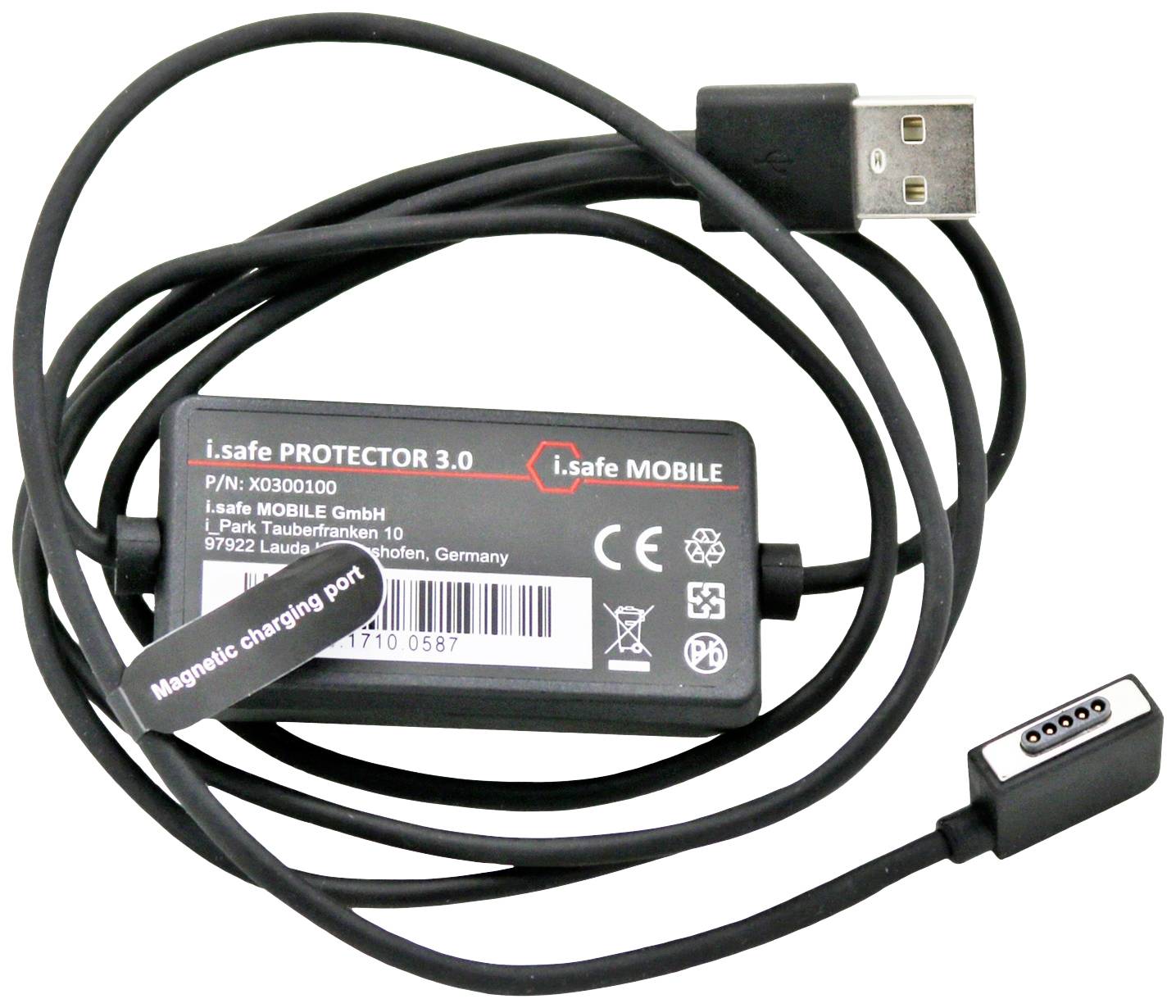 i.safe MOBILE Protector 3.0 Mobile phone charger type + magnetic contact USB Black