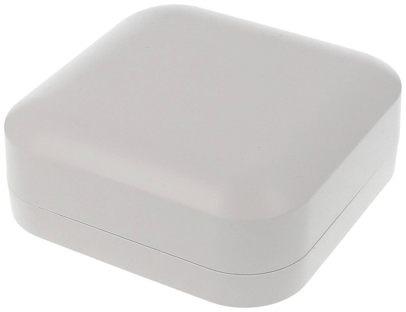 A small, enclosed, square plastic box with rounded corners.