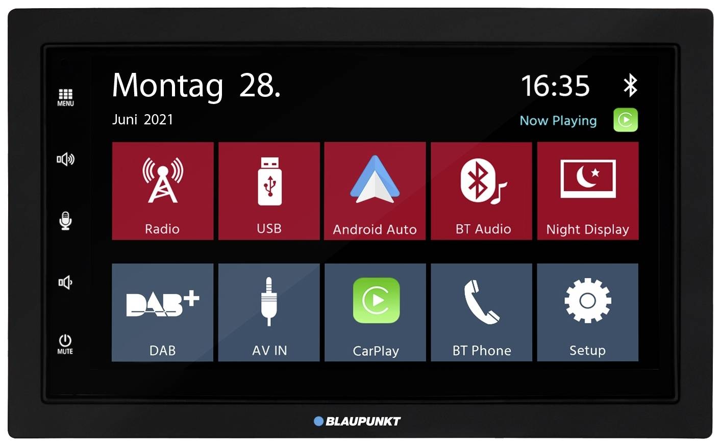 Blaupunkt Mannheim 600 DAB Double DIN monitor receiver Android Auto™, Steering wheel RC button connector, Rearview camera