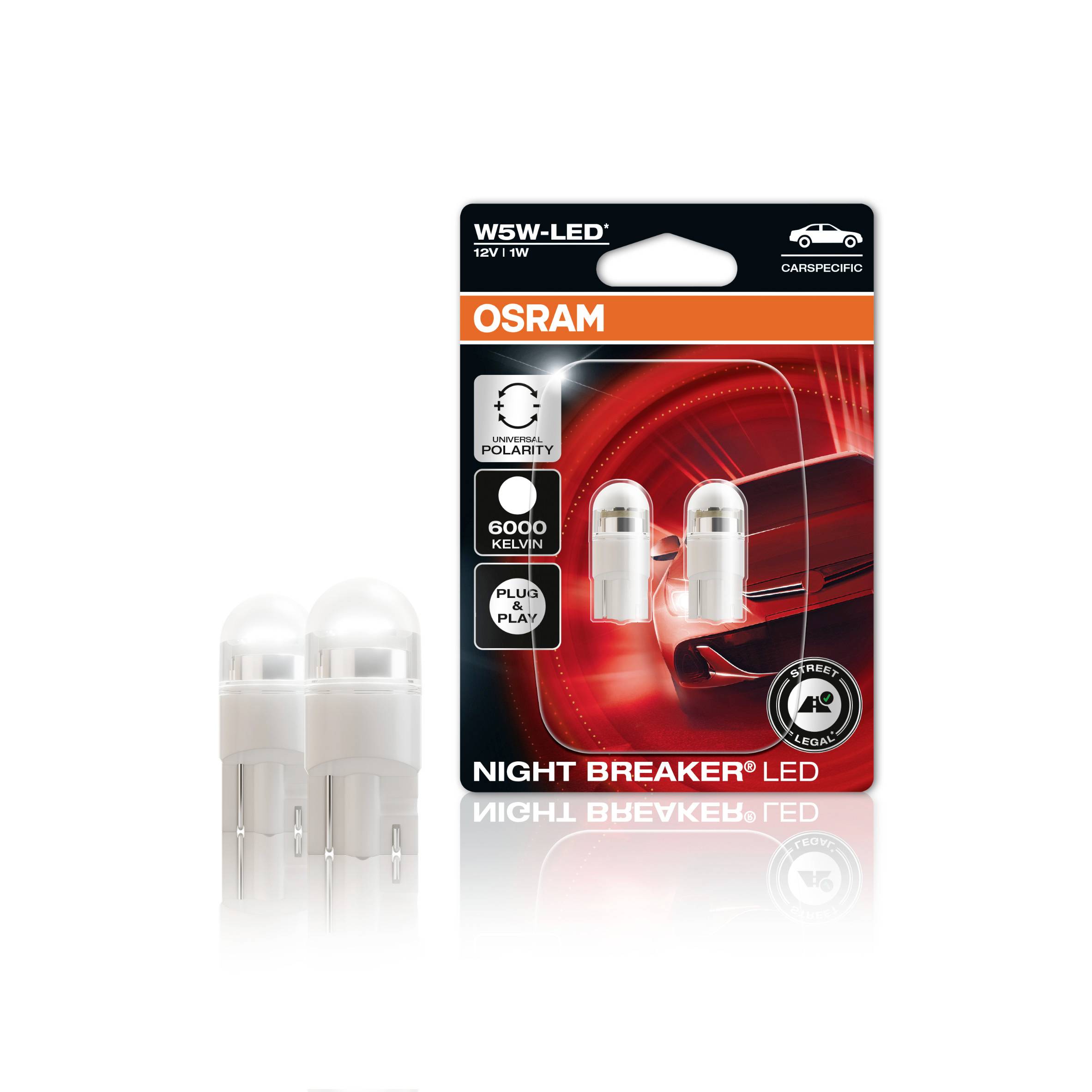 OSRAM 2825DWNBC-02B LED bulb Night Breaker LED W5W 1 W 12 V