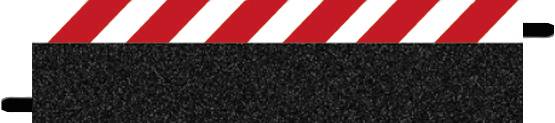 Road closure with red and white stripes on top.