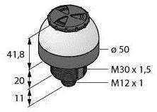 Turck Emergency light K50LGRALSXPQ 3019111 Non-stop acoustic signal, Non-stop light signal 94 dB