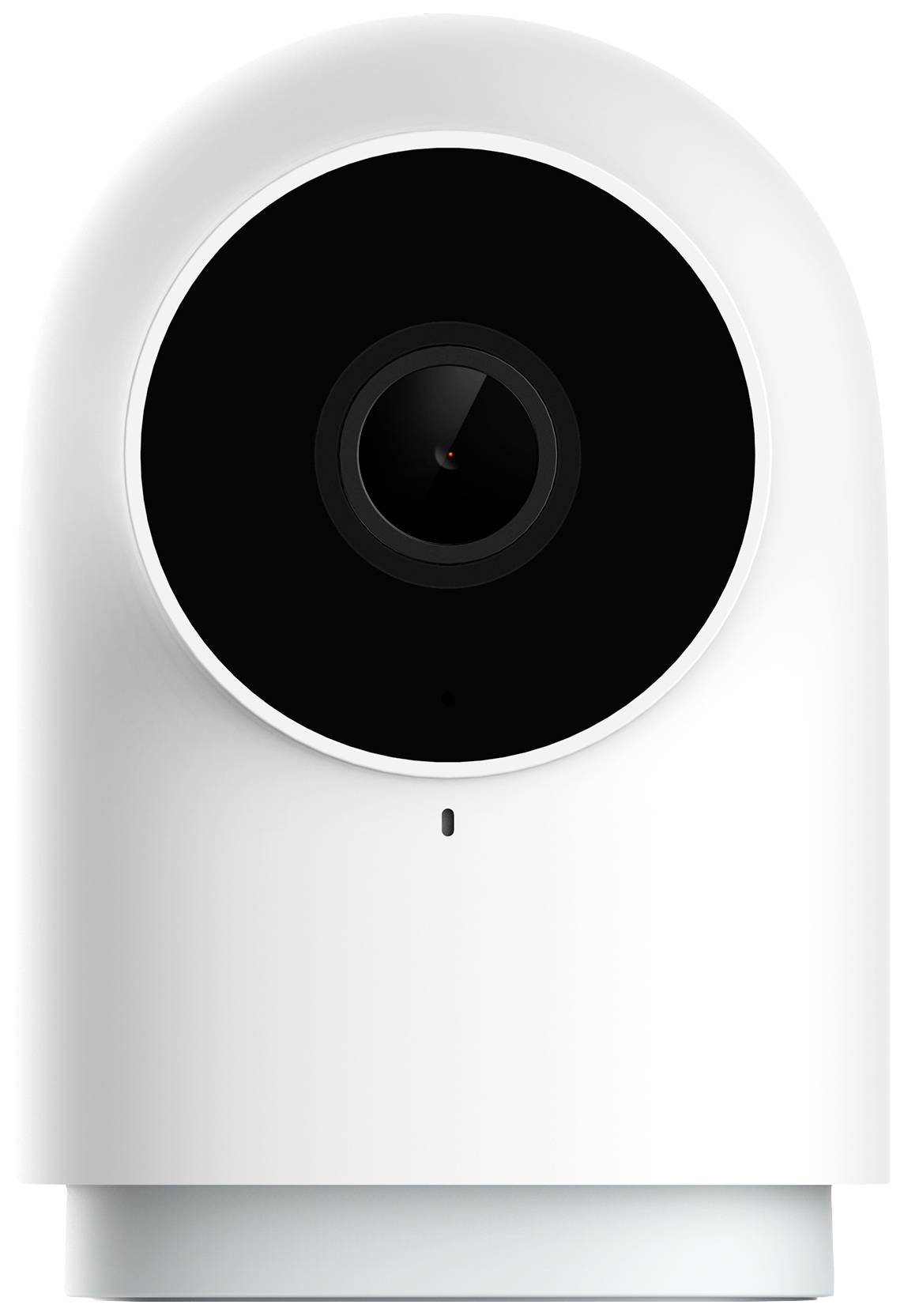 White surveillance camera with lens sensor in the centre, suitable for indoor monitoring.