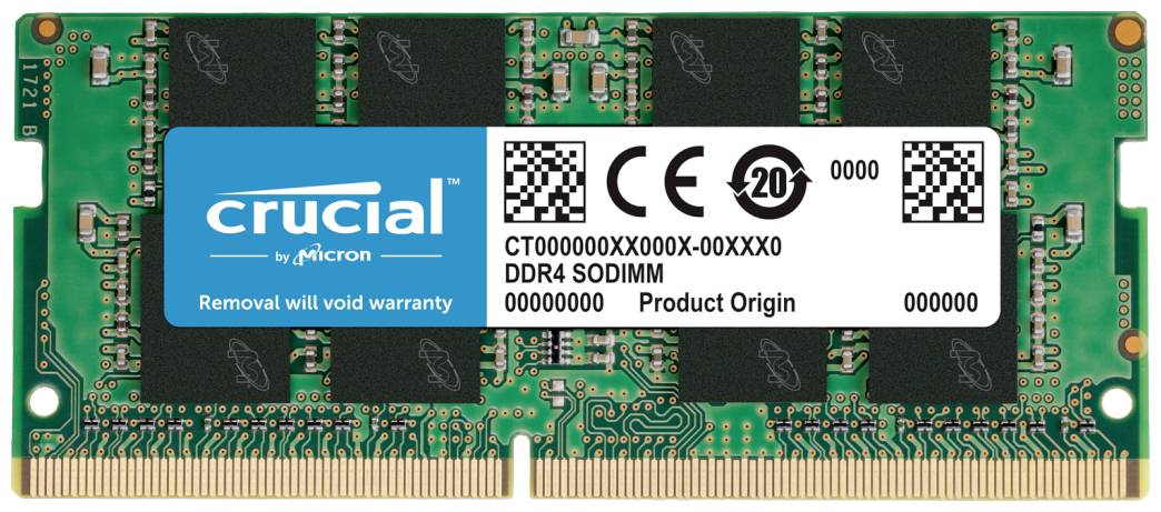 Crucial CT16G4SFRA32A Laptop RAM card DDR4 16 GB 1 x 16 GB 3200 MHz 260-pin SO-DIMM CL22 CT16G4SFRA32A