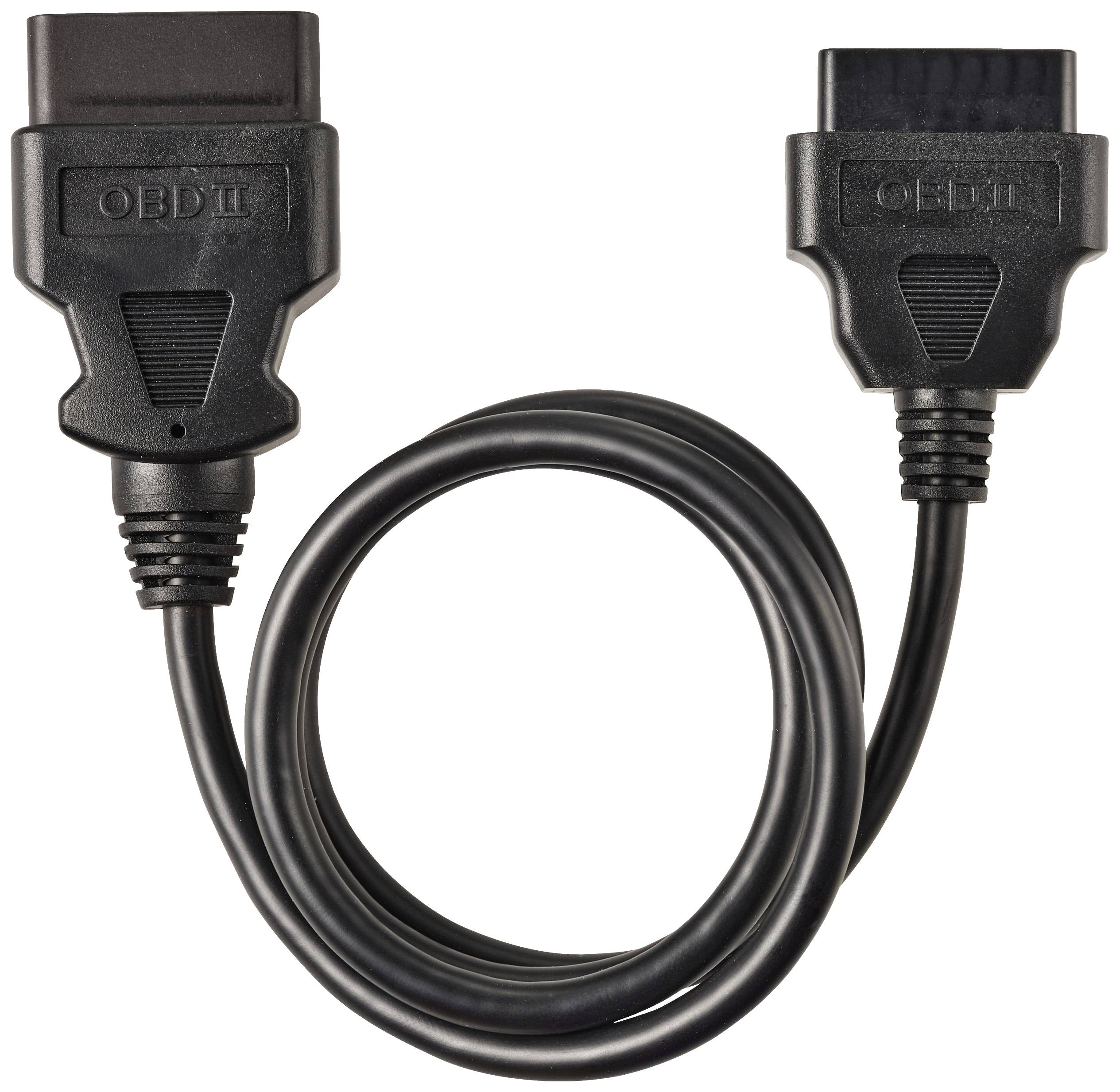 OBD-II connection cable with two plugs on a short cable section.