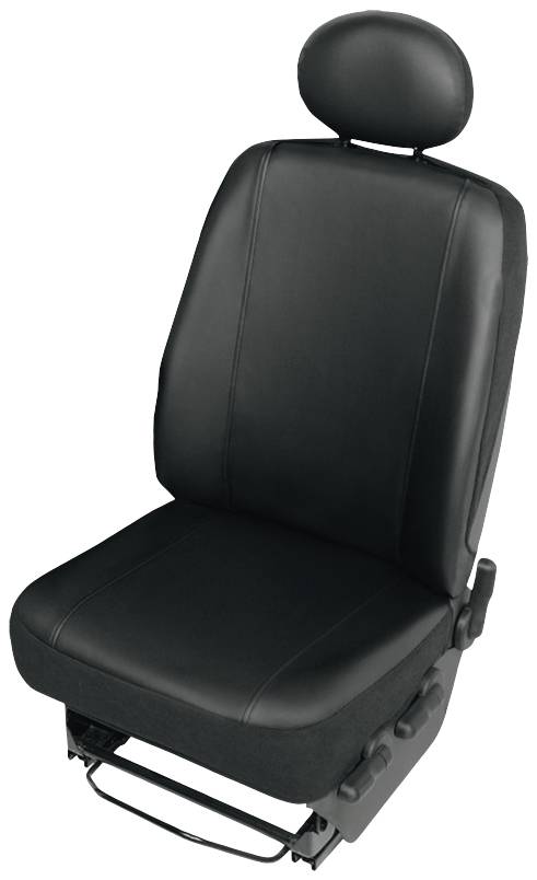 HP Autozubehör 22818 Seat covers Faux leather Black Driver's seat, Passenger seat