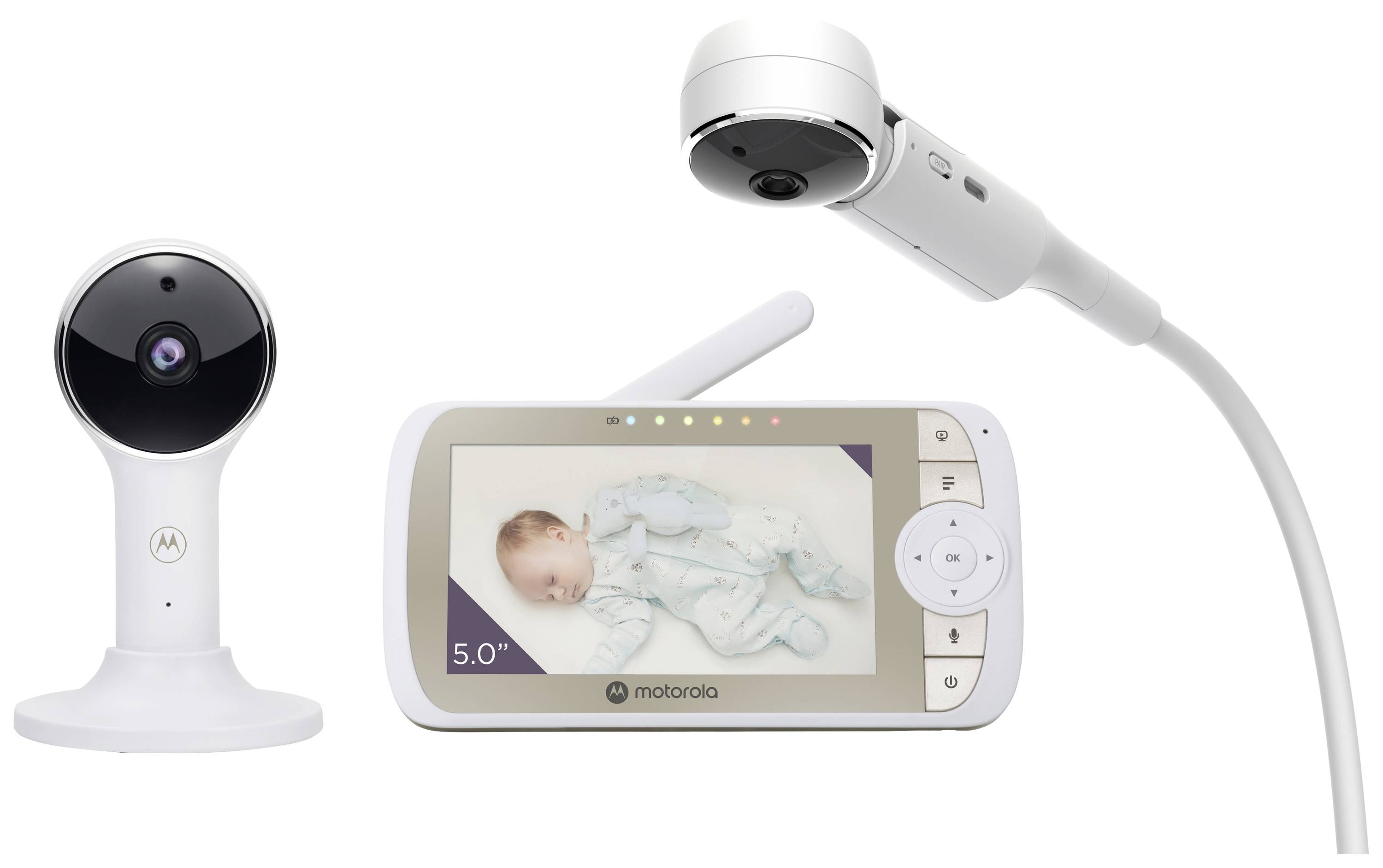 Motorola VM65X Connect 505537471087 Baby monitor incl. camera Wi-Fi 2.4 GHz