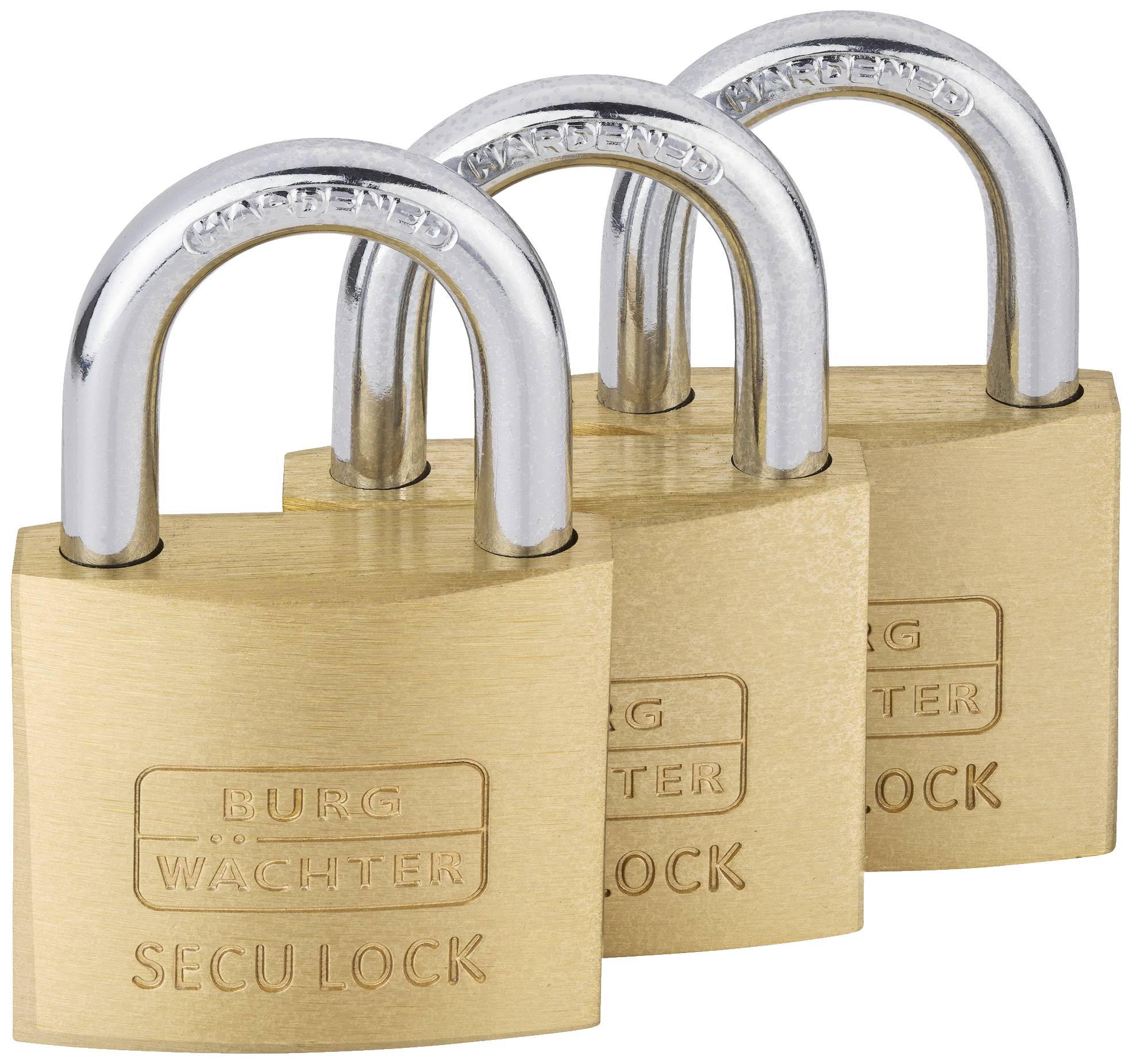 Burg Wächter 15291 Padlock 37.60 mm keyed-alike Brass Key
