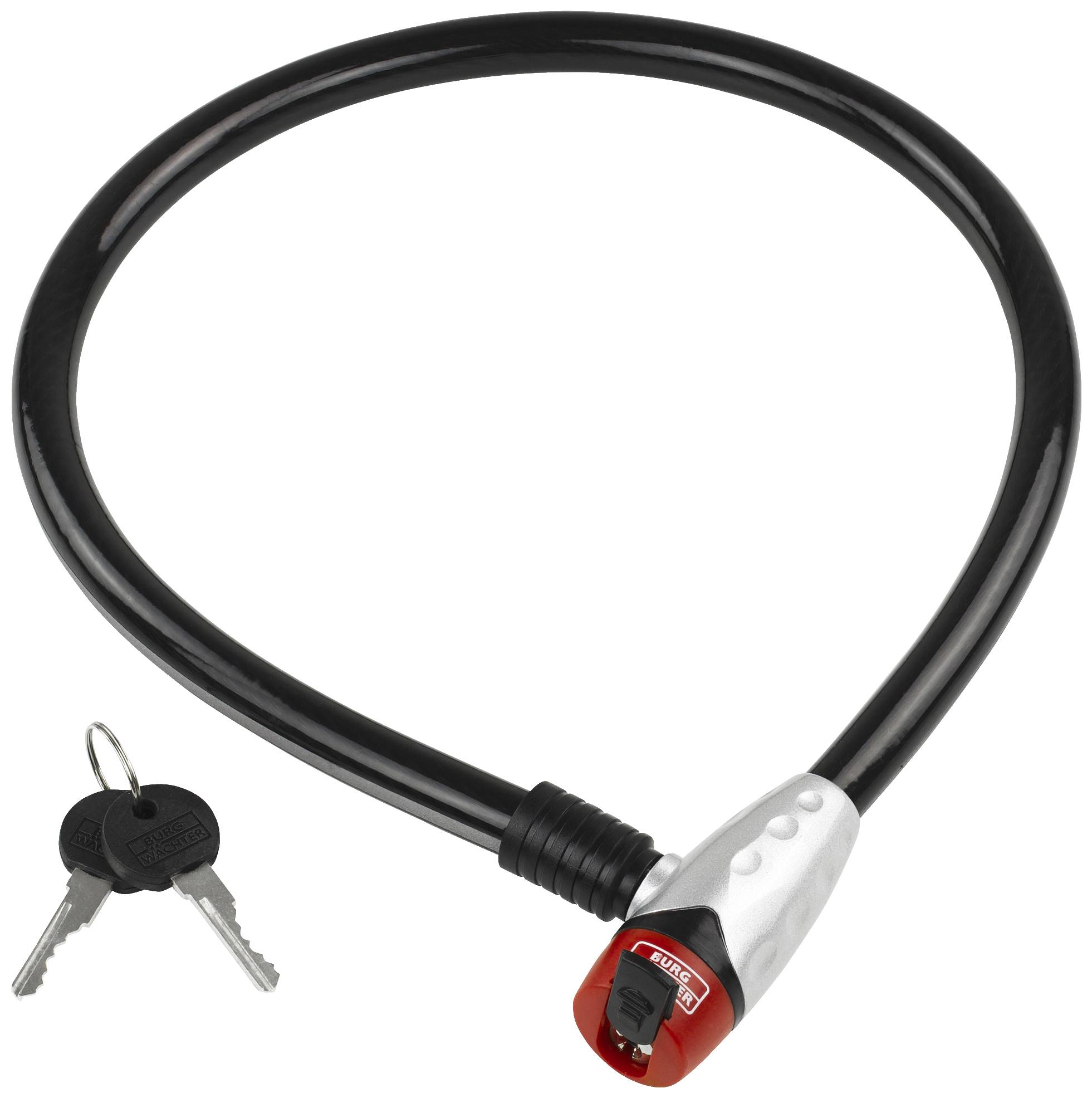 Burg Wächter 650 80 REFLEX Steel cable lock Silver Key lock